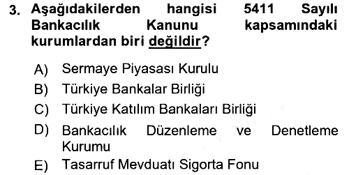 Finansal Kurumlar 2015-2016 Ara Sınav - 3. soru