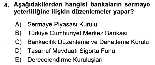 Finansal Kurumlar 2018-2019 Ara Sınav - 4. soru