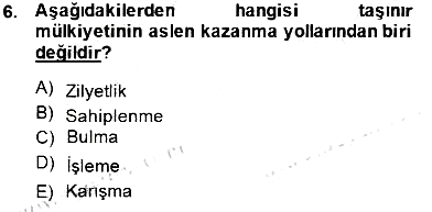 İşletme Hukuku 2014-2015 Ara Sınav - 6. soru