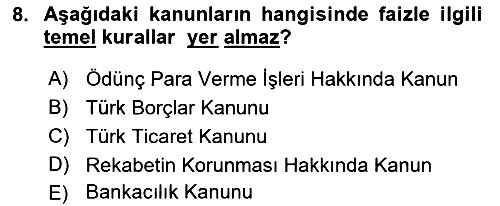 İşletme Hukuku 2021-2022 Ara Sınav - 8. soru