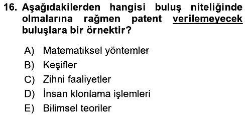 İşletme Hukuku 2021-2022 Ara Sınav - 16. soru