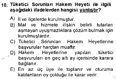 İşletme Hukuku 2012-2013 Dönem Sonu Sınavı - 10. soru