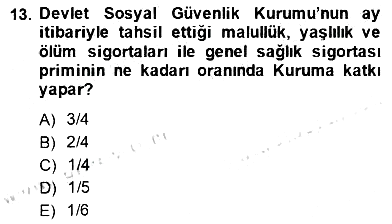 İşletme Hukuku 2014-2015 Dönem Sonu Sınavı - 13. soru