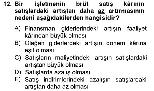 Mali Analiz 2012-2013 Ara Sınav - 12. soru