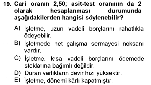 Mali Analiz 2012-2013 Ara Sınav - 19. soru