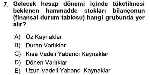 Mali Analiz 2015-2016 Ara Sınav - 7. soru