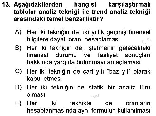 Mali Analiz 2025-2026 Ara Sınav - 13. soru