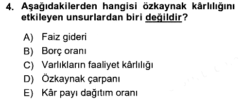 Mali Analiz 2017-2018 Dönem Sonu Sınavı - 4. soru
