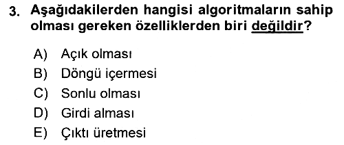 Algoritmalar 2025-2026 Yaz Okulu Sınavı - 3. soru