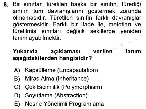 İleri Programlama 1 2021-2022 Ara Sınav - 8. soru