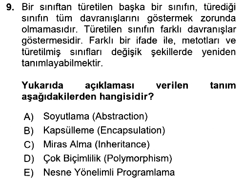 İleri Programlama 1 2023-2024 Ara Sınav - 9. soru
