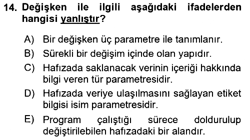 İleri Programlama 1 2023-2024 Ara Sınav - 14. soru