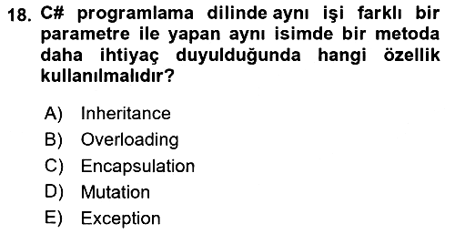 İleri Programlama 1 2024-2025 Ara Sınav - 18. soru