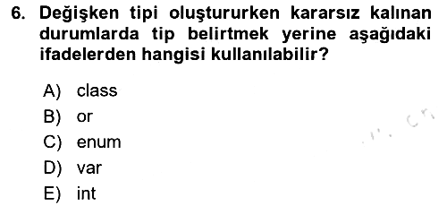 İleri Programlama 1 2023-2024 Dönem Sonu Sınavı - 6. soru