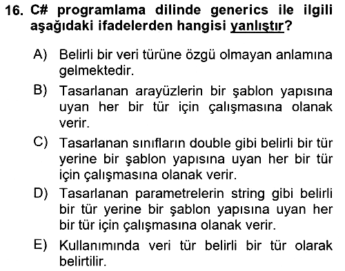 İleri Programlama 1 2023-2024 Dönem Sonu Sınavı - 16. soru