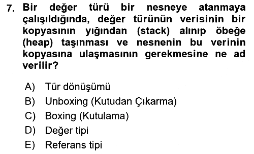 İleri Programlama 1 2022-2023 Yaz Okulu Sınavı - 7. soru