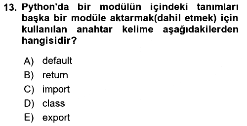 Programlama 2 2022-2023 Ara Sınav - 13. soru