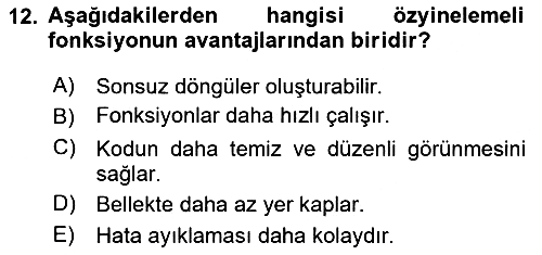 Programlama 2 2024-2025 Ara Sınav - 12. soru