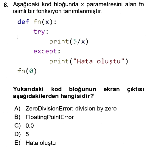 Programlama 2 2022-2023 Dönem Sonu Sınavı - 8. soru