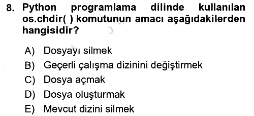 Programlama 2 2025-2026 Dönem Sonu Sınavı - 8. soru