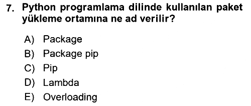 Programlama 2 2025-2026 Yaz Okulu Sınavı - 7. soru