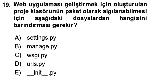 Programlama 2 2025-2026 Yaz Okulu Sınavı - 19. soru