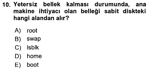 Unix Sistem Yönetimi 2022-2023 Ara Sınav - 10. soru