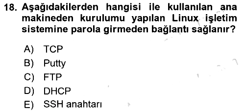 Unix Sistem Yönetimi 2023-2024 Ara Sınav - 18. soru