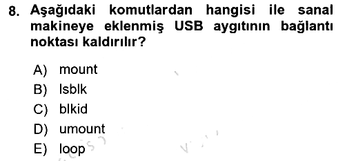 Unix Sistem Yönetimi 2024-2025 Ara Sınav - 8. soru