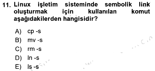 Unix Sistem Yönetimi 2022-2023 Dönem Sonu Sınavı - 11. soru