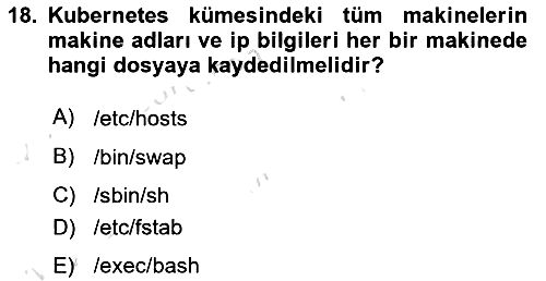 Unix Sistem Yönetimi 2025-2026 Dönem Sonu Sınavı - 18. soru
