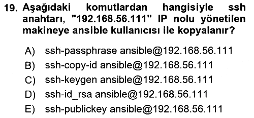 Unix Sistem Yönetimi 2022-2023 Yaz Okulu Sınavı - 19. soru