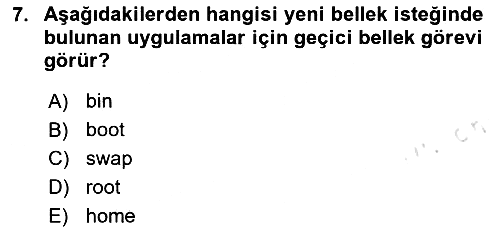 Unix Sistem Yönetimi 2023-2024 Yaz Okulu Sınavı - 7. soru