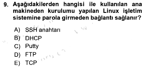 Unix Sistem Yönetimi 2024-2025 Yaz Okulu Sınavı - 9. soru