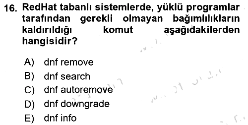 Unix Sistem Yönetimi 2024-2025 Yaz Okulu Sınavı - 16. soru