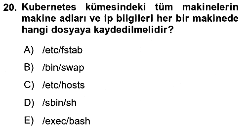 Unix Sistem Yönetimi 2024-2025 Yaz Okulu Sınavı - 20. soru
