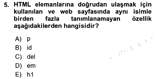 Web Arayüz Programlama 2023-2024 Ara Sınav - 5. soru