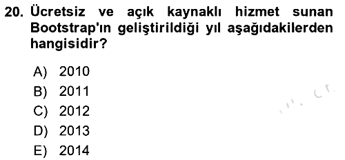 Web Arayüz Programlama 2024-2025 Ara Sınav - 20. soru