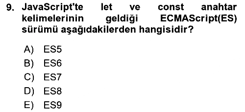 Web Arayüz Programlama 2022-2023 Dönem Sonu Sınavı - 9. soru
