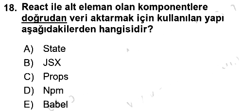 Web Arayüz Programlama 2023-2024 Dönem Sonu Sınavı - 18. soru