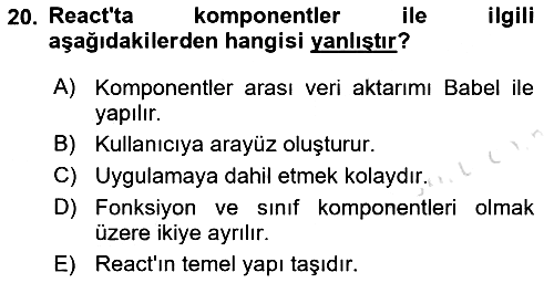 Web Arayüz Programlama 2023-2024 Dönem Sonu Sınavı - 20. soru