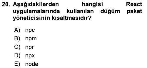Web Arayüz Programlama 2025-2026 Dönem Sonu Sınavı - 20. soru