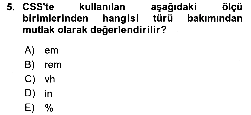 Web Arayüz Programlama 2023-2024 Yaz Okulu Sınavı - 5. soru