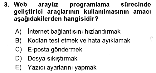 Web Arayüz Programlama 2025-2026 Yaz Okulu Sınavı - 3. soru
