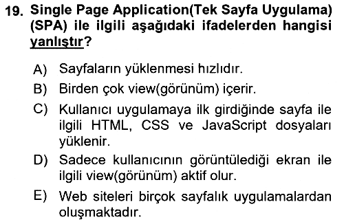 Web Arayüz Programlama 2025-2026 Yaz Okulu Sınavı - 19. soru