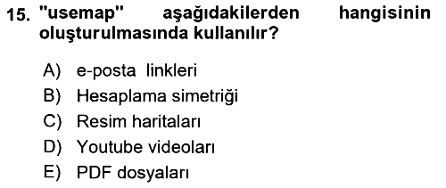 Web Tabanlı Kodlama 2019-2020 Ara Sınav - 15. soru