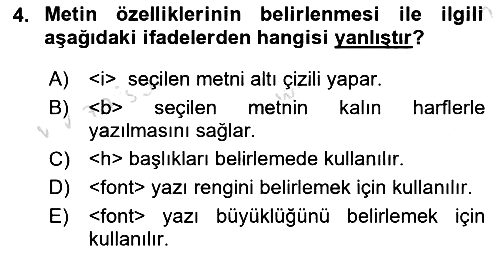 Web Tabanlı Kodlama 2021-2022 Ara Sınav - 4. soru