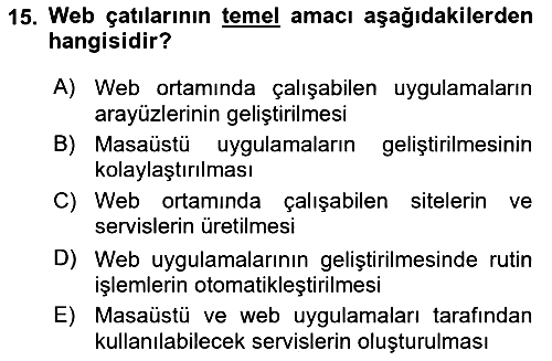 Web Tabanlı Kodlama 2017-2018 Dönem Sonu Sınavı - 15. soru