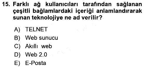 Web Tabanlı Kodlama 2018-2019 Dönem Sonu Sınavı - 15. soru