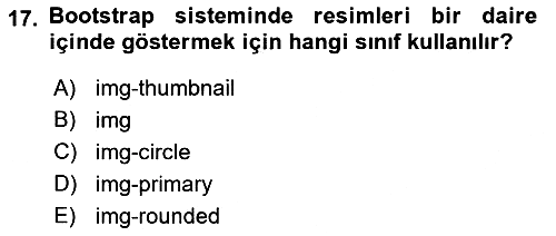 Web Tabanlı Kodlama 2018-2019 Dönem Sonu Sınavı - 17. soru